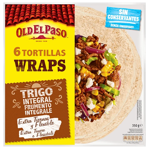 Imagen de Old El Paso Tortillas integrales de trigo