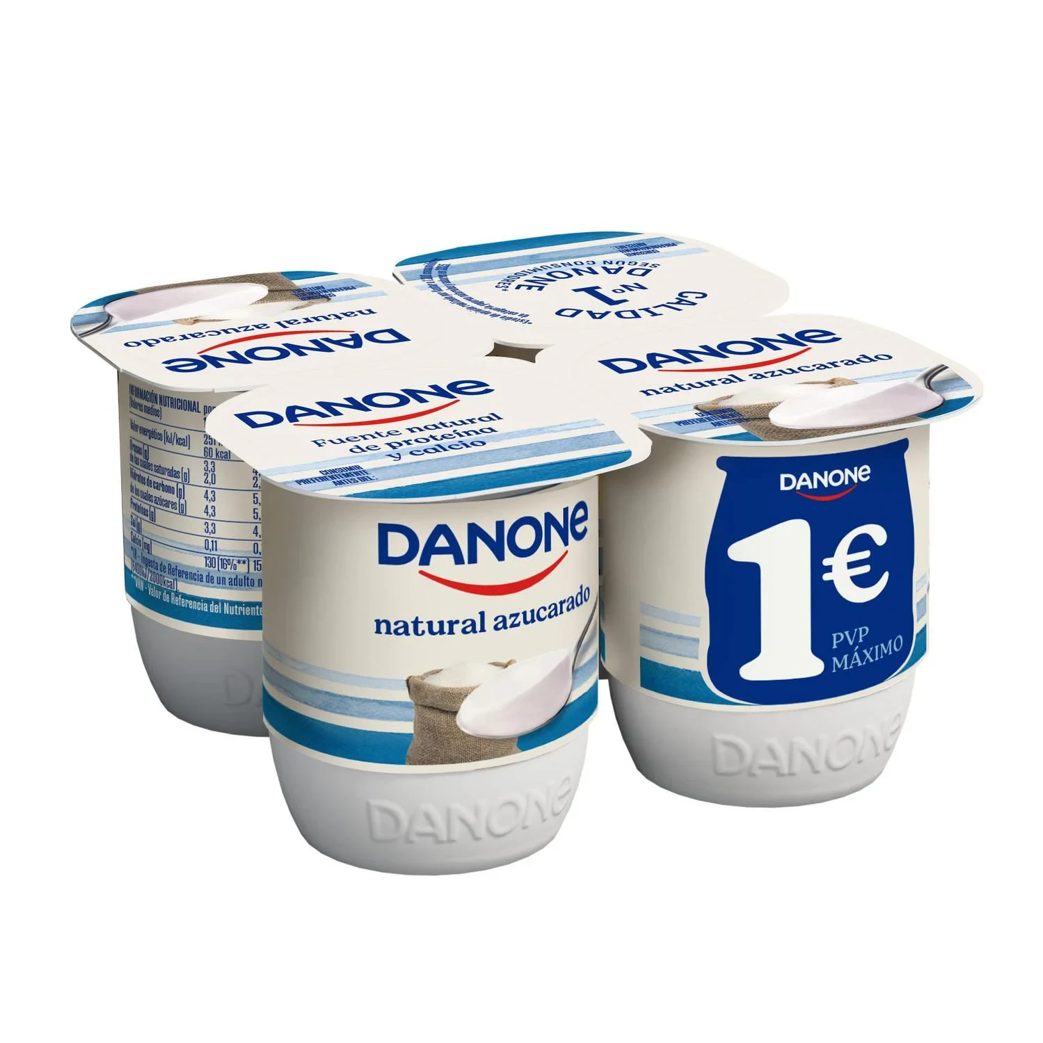 Danone Yogur Natural Azucarado