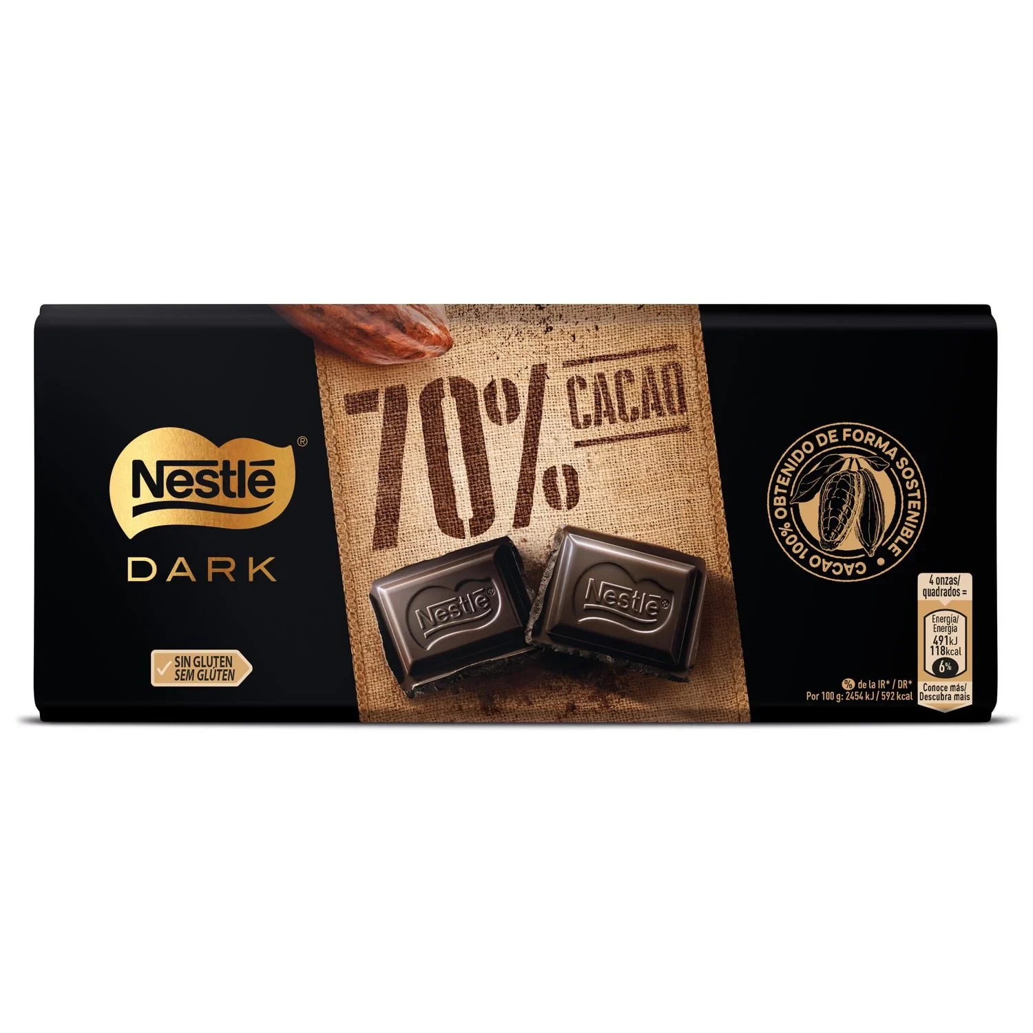 Nestlé Chocolate Negro 70% cacao